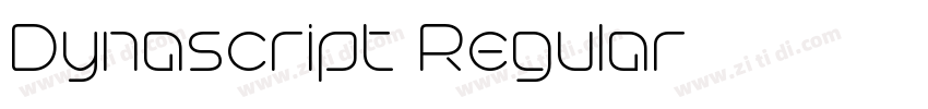 Dynascript Regular字体转换